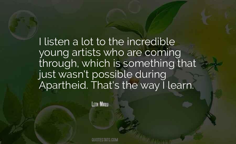 Quotes About Young Artists #1810616