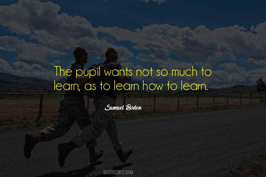 Learn How To Learn Quotes #560883