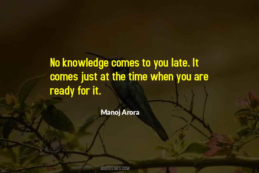 Knowledge Time Quotes #196110