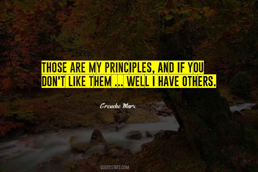 Quotes About My Principles #418510