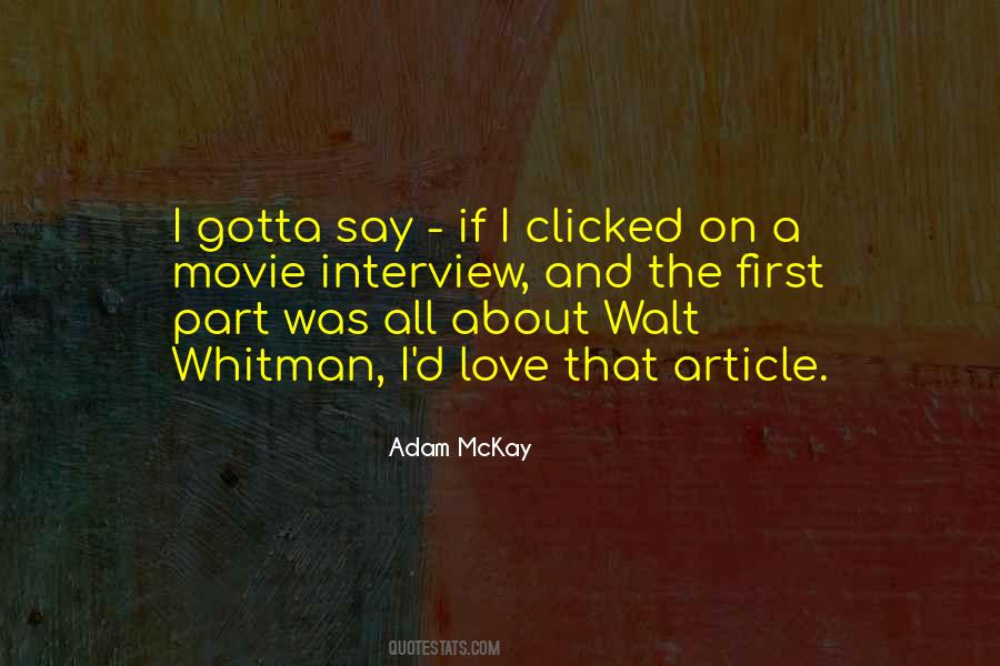 Quotes About First Interview #1079997