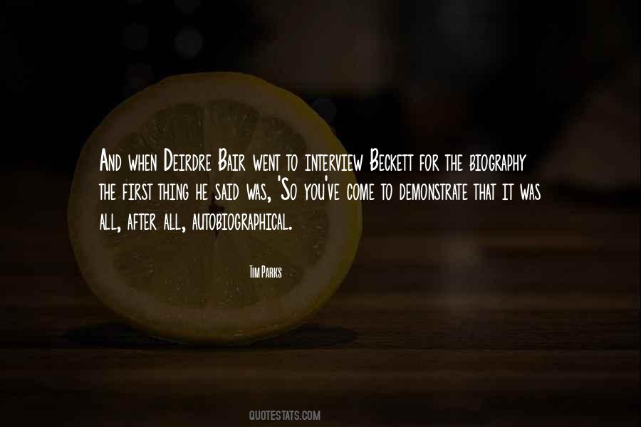 Quotes About First Interview #1226332