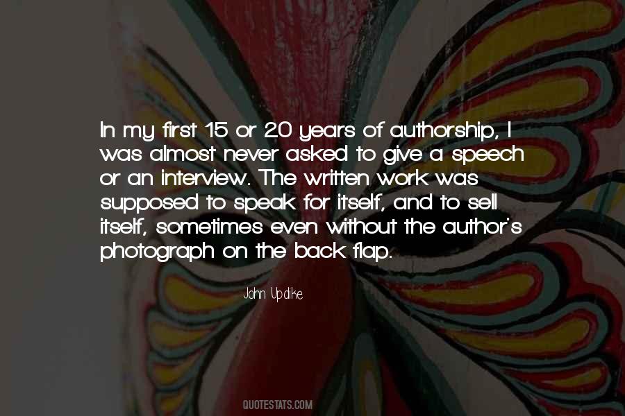 Quotes About First Interview #1611952