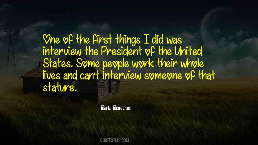 Quotes About First Interview #977509