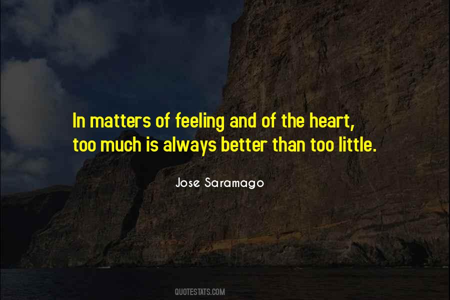 Quotes About Feeling Too Much #687971