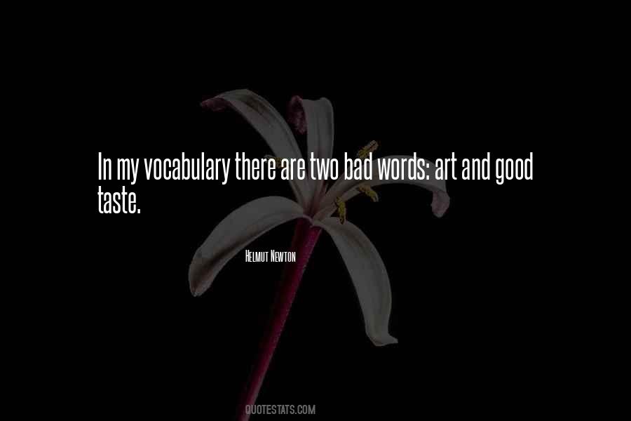 Quotes About Bad Words #1593921