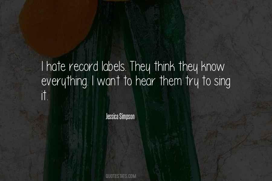 Quotes About Record Labels #1084569