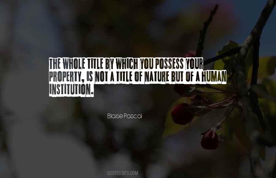 Humans By Nature Quotes #1449373