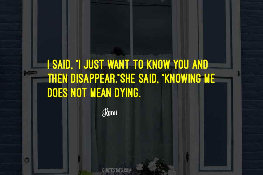 Just Disappear Quotes #264923