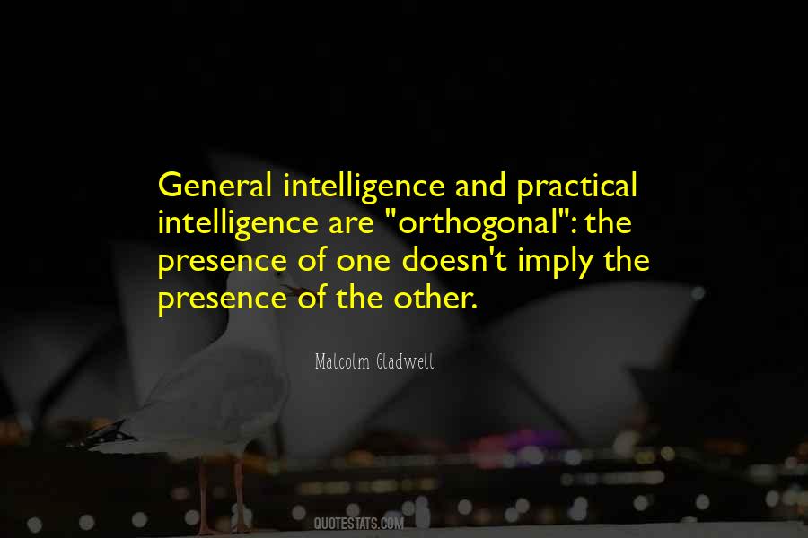 General Intelligence Quotes #1084279
