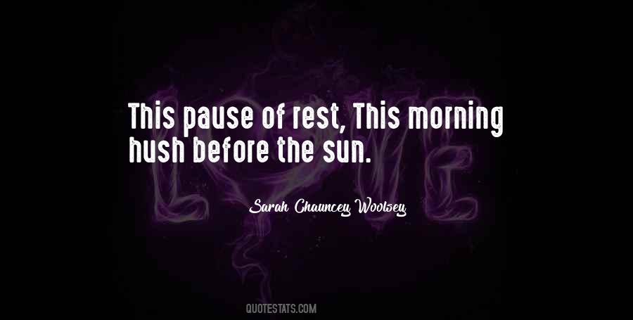 Quotes About The Morning Sun #126610