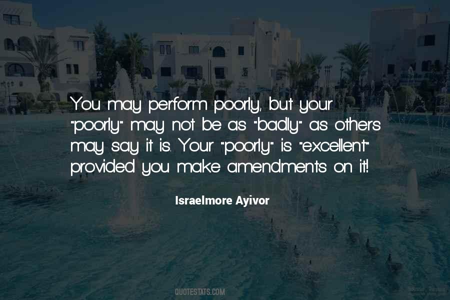 Quotes About Excellent Performance #618821