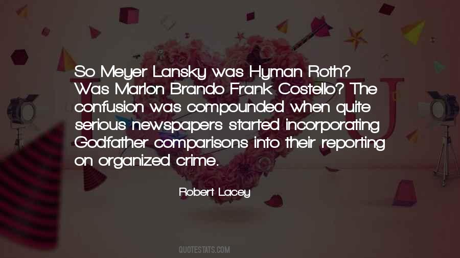 Lansky Meyer Quotes #1101627