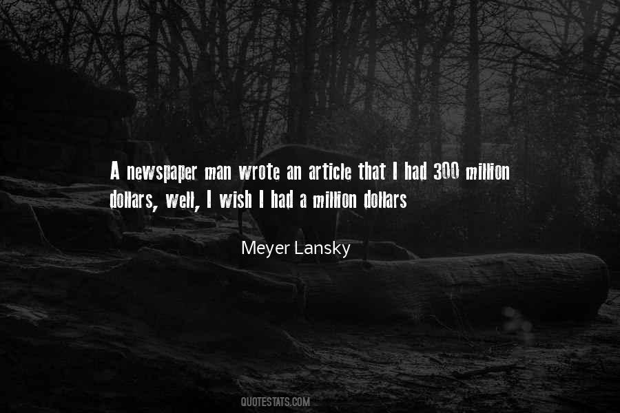 Lansky Meyer Quotes #1524723