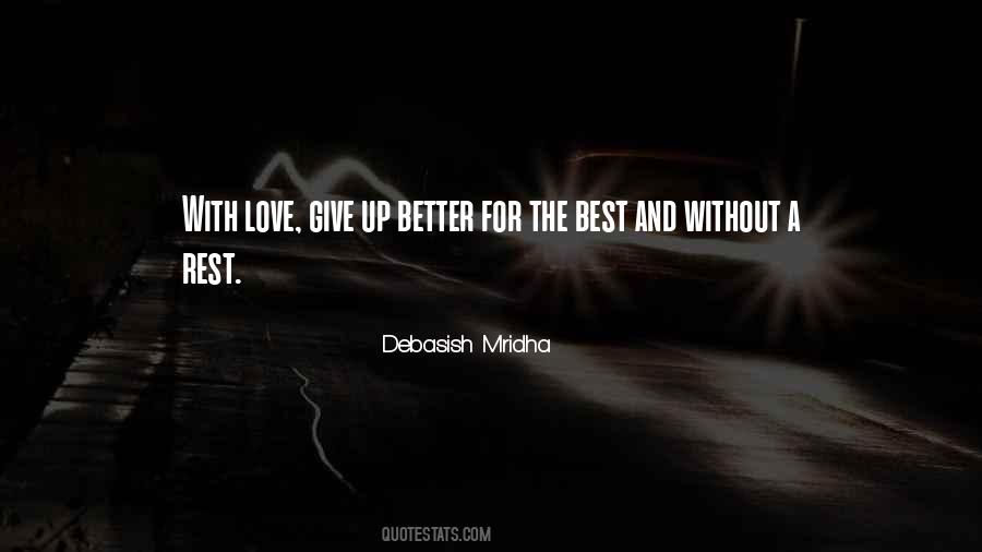 Quotes About Love Give Up #1842639