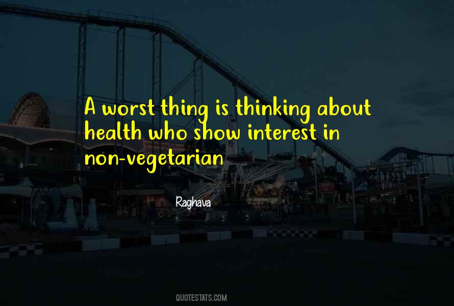 Quotes About Vegetarian Health #344220