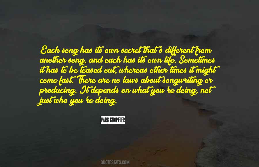 Quotes About Songwriting #1422930