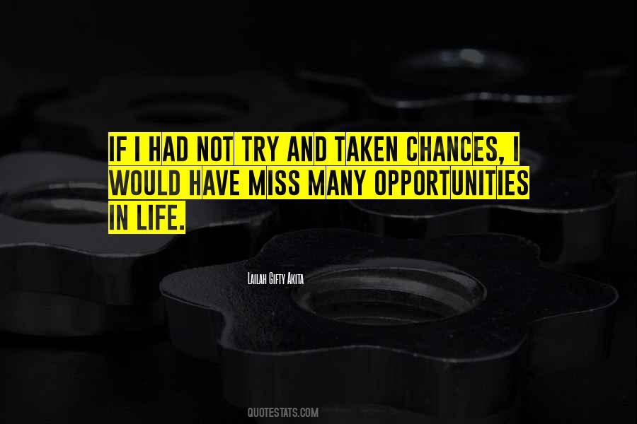 Quotes About Taking Chance #1174464