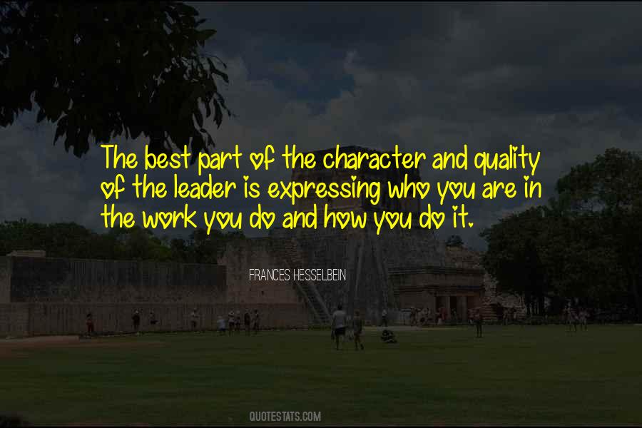 Quotes About Quality Of Character #1369135