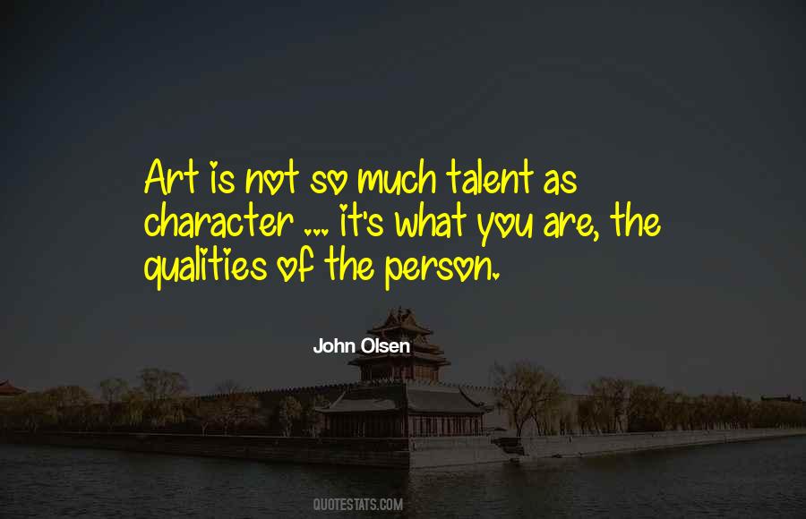 Quotes About Quality Of Character #82659