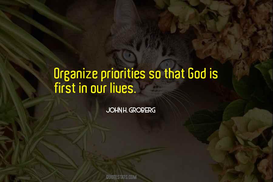God Priorities Quotes #500499