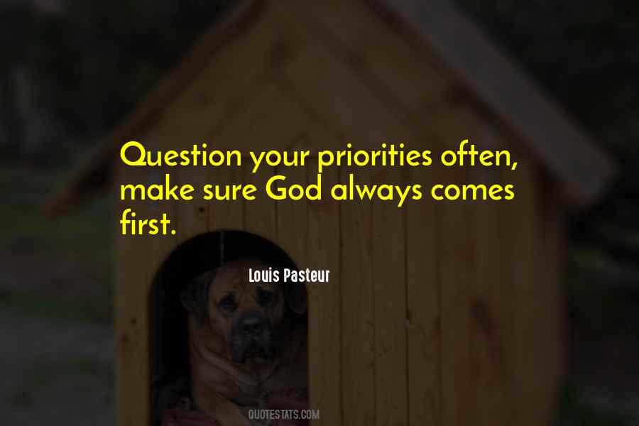 God Priorities Quotes #545179