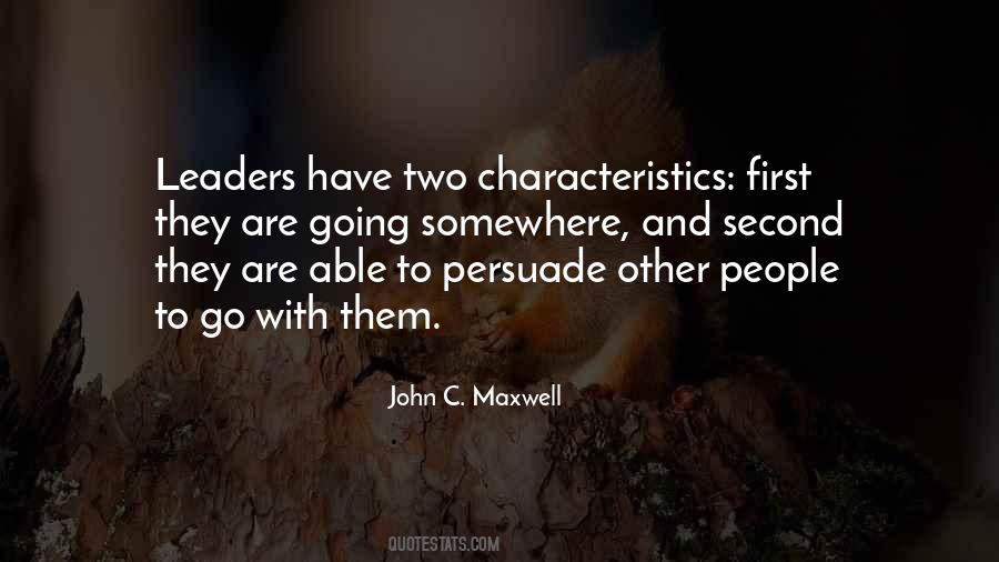 Characteristics In People Quotes #827093