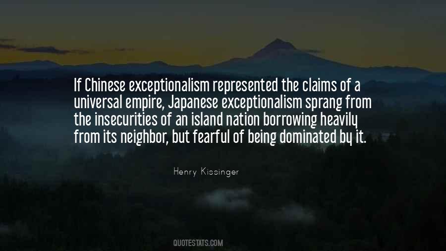 Chinese Exceptionalism Quotes #707770