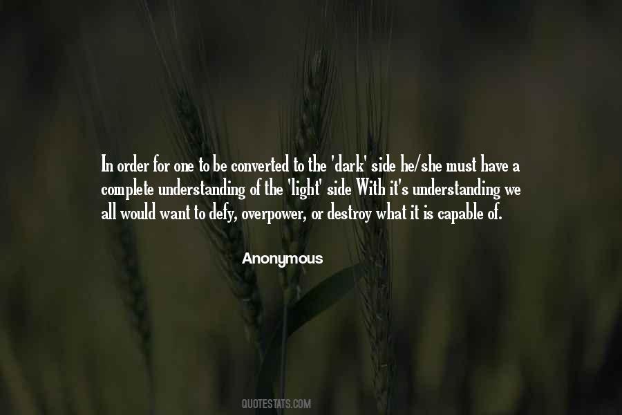 The Power Of Darkness Quotes #1675806
