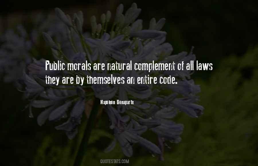 Quotes About Morals And Law #1506180