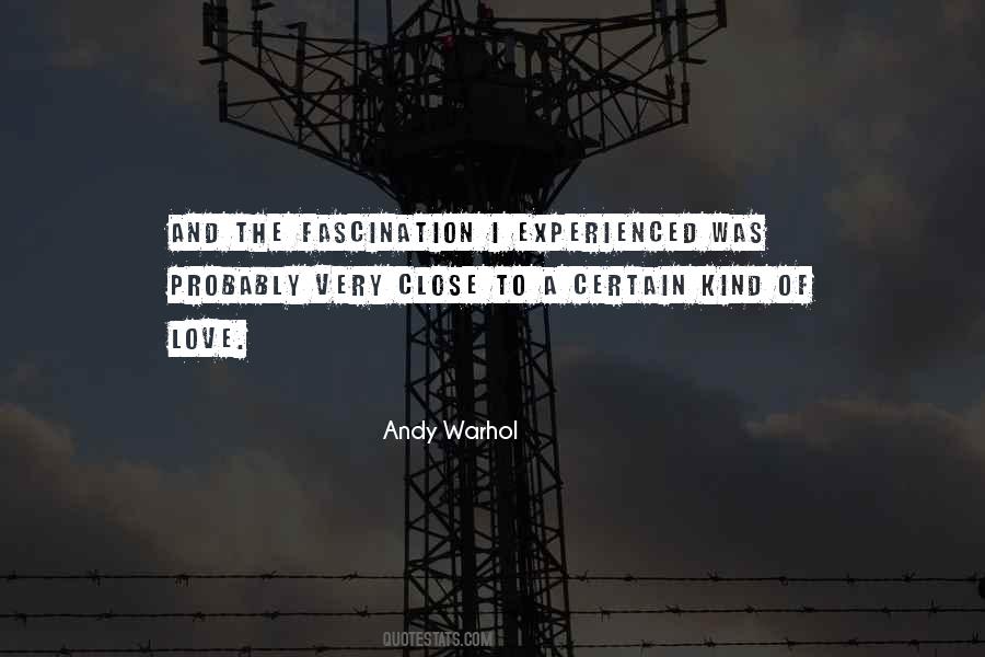 Quotes About Love Andy Warhol #476765