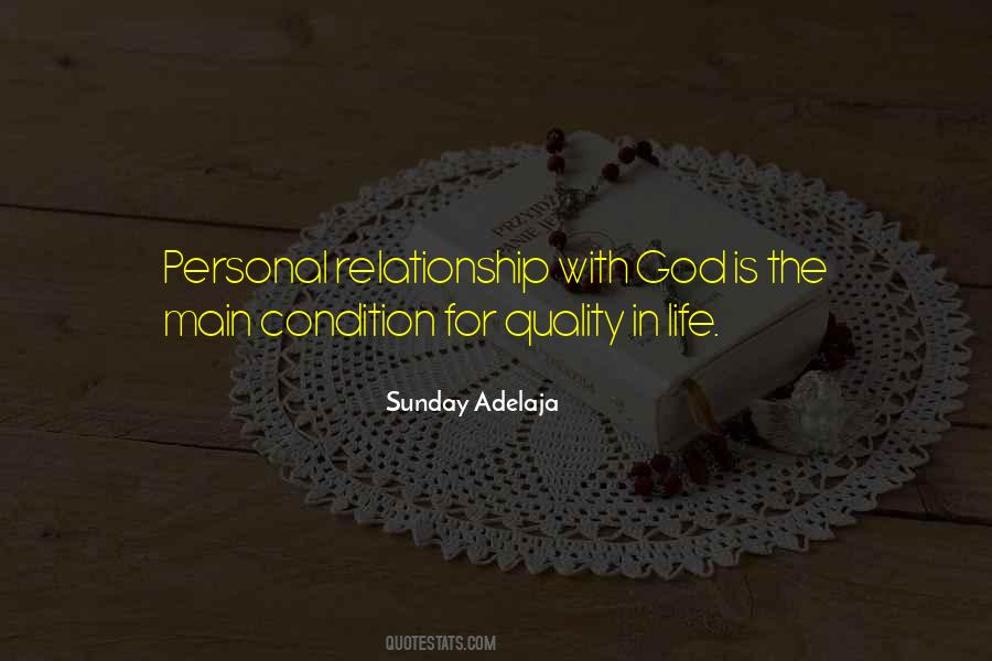 Quotes About Personal Relationship With God #1137296