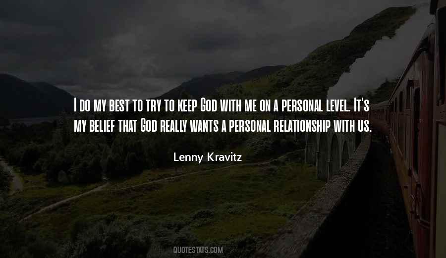 Quotes About Personal Relationship With God #1569881