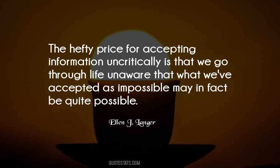 Accepting The Fact Quotes #568694
