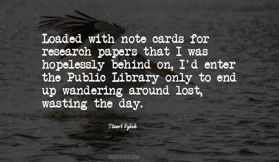 Quotes About Library Cards #1859854