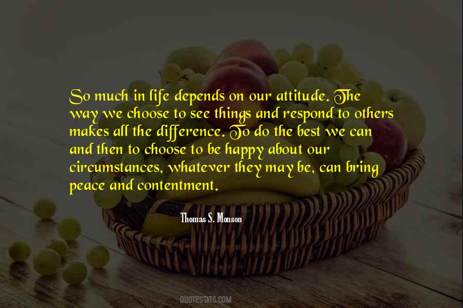 Quotes About Contentment And Peace #124089