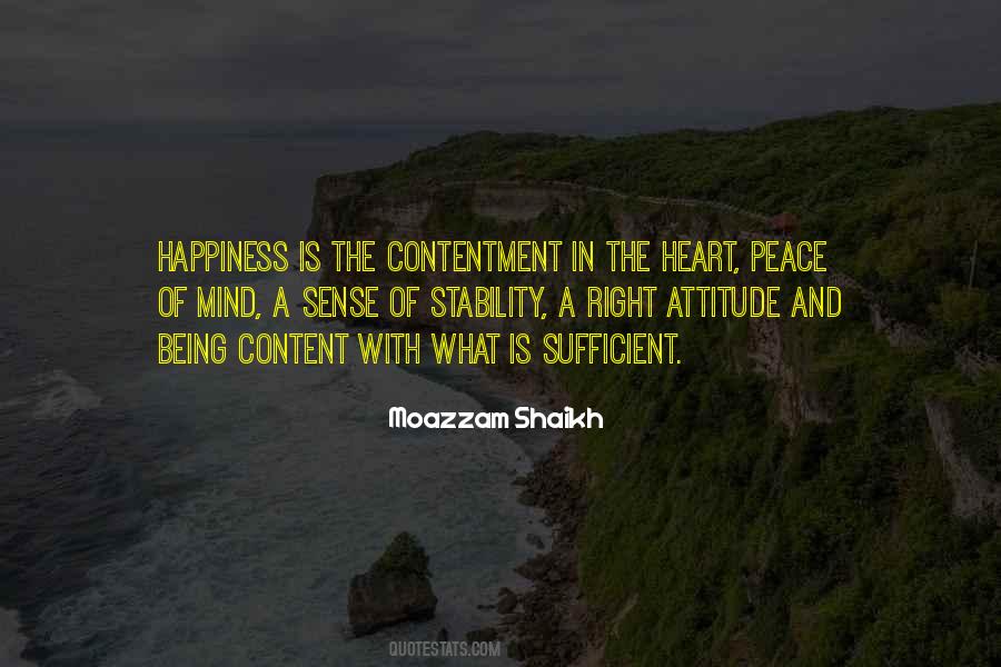 Quotes About Contentment And Peace #705163