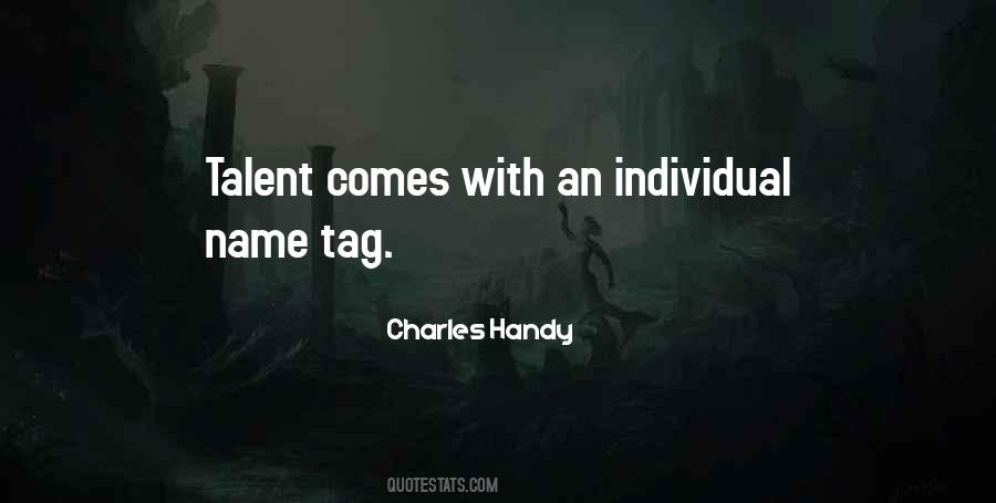 Individual Talent Quotes #984544