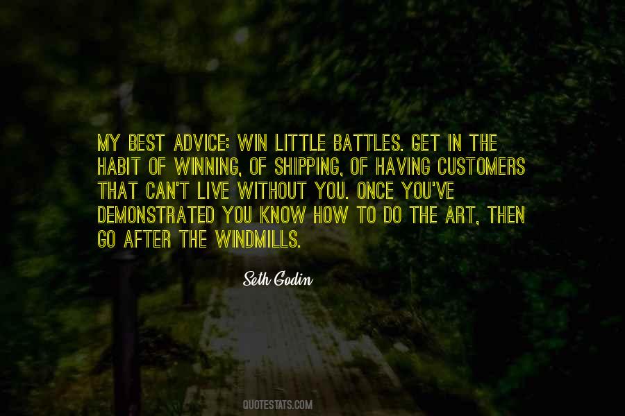 Quotes About Winning Battles #338838