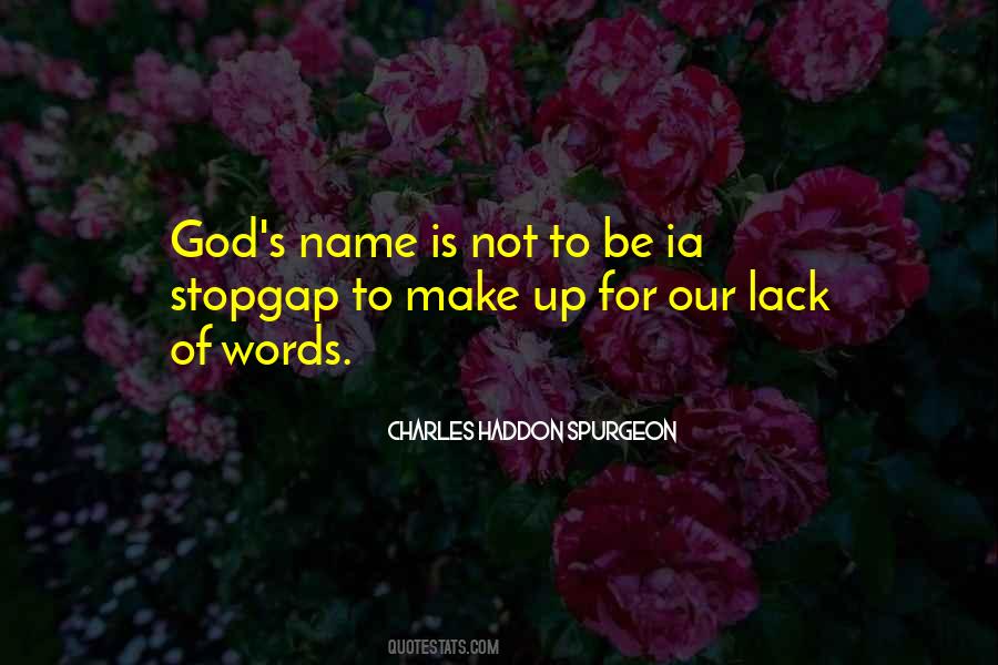 God S Name Quotes #1127090