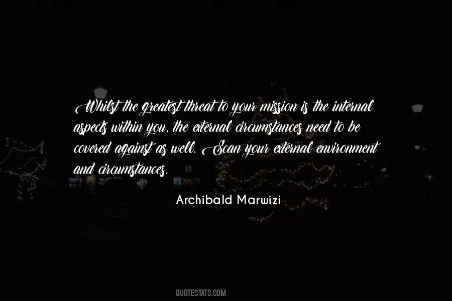 Quotes About External Environment #1037479