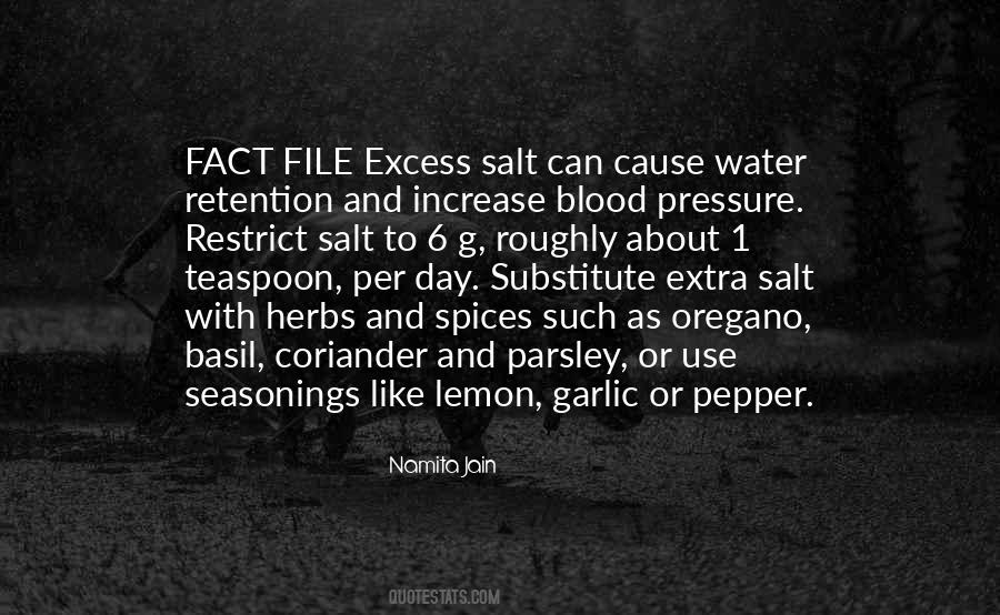 Water Salt Quotes #186143