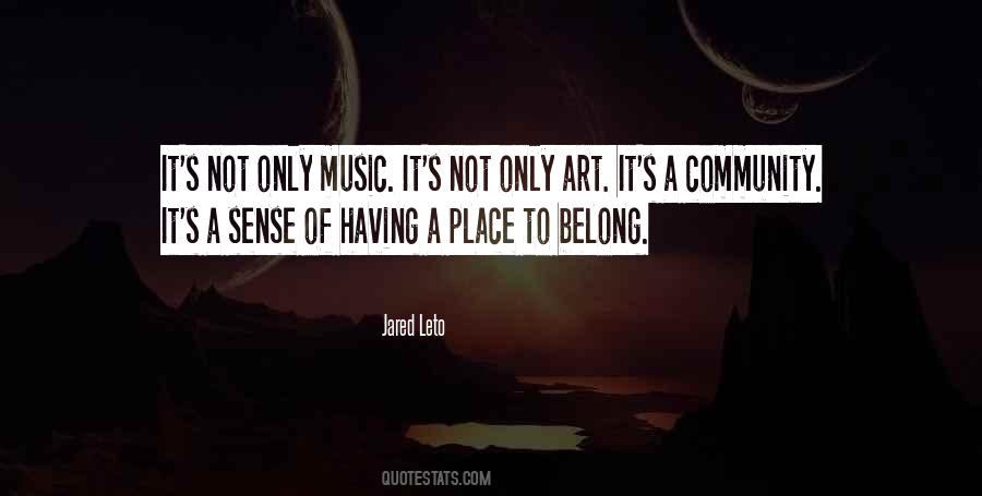 Quotes About A Place To Belong #1655655