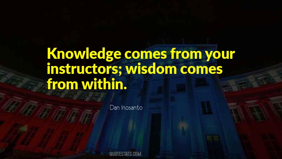 Quotes About Instructors #124459