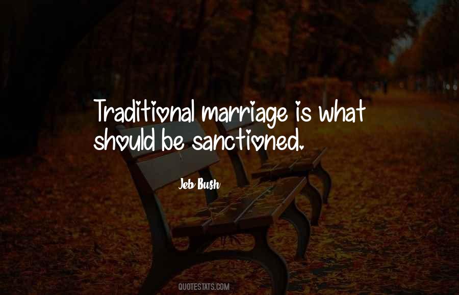 Quotes About Traditional Marriage #1796936