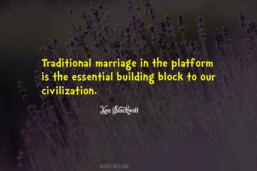 Quotes About Traditional Marriage #1834551
