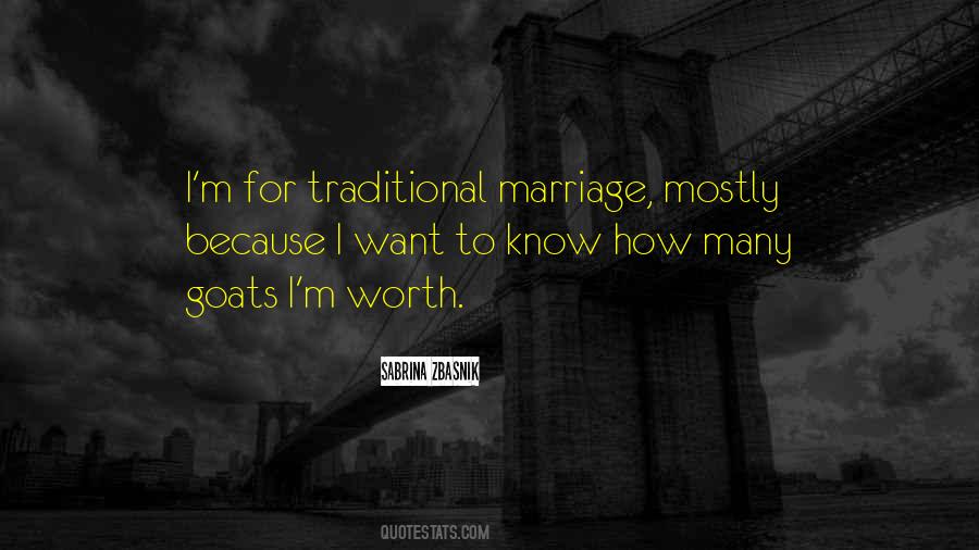 Quotes About Traditional Marriage #592161