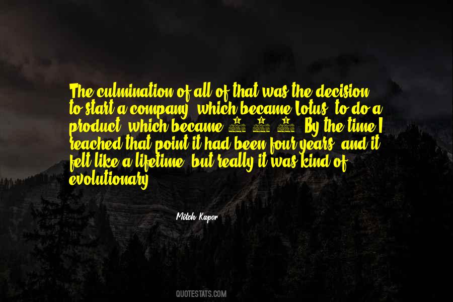 Quotes About Culmination #198129