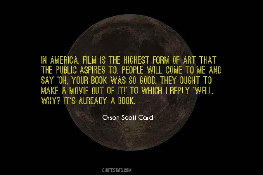 Book To Movie Adaptations Quotes #1303536