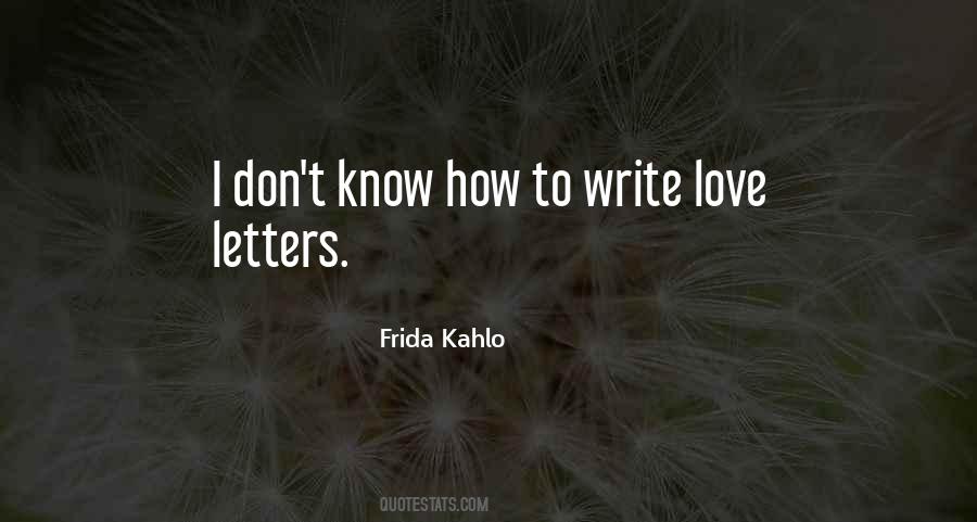 Quotes About Love Letters #699562